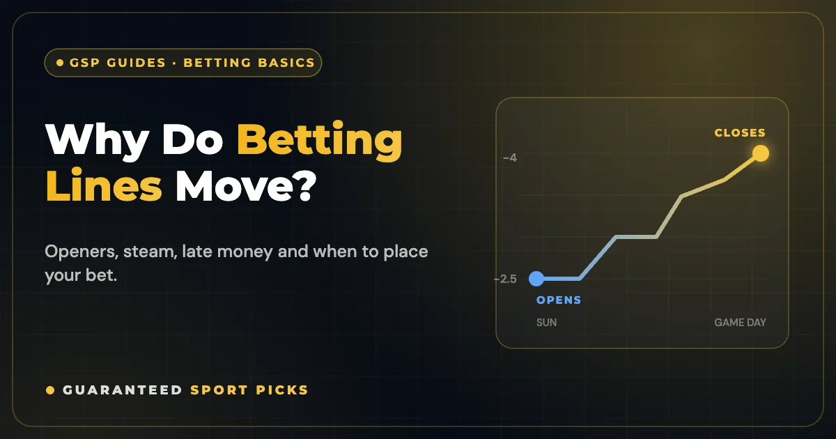 Why Do Betting Lines Move? Openers, Steam and Late Money