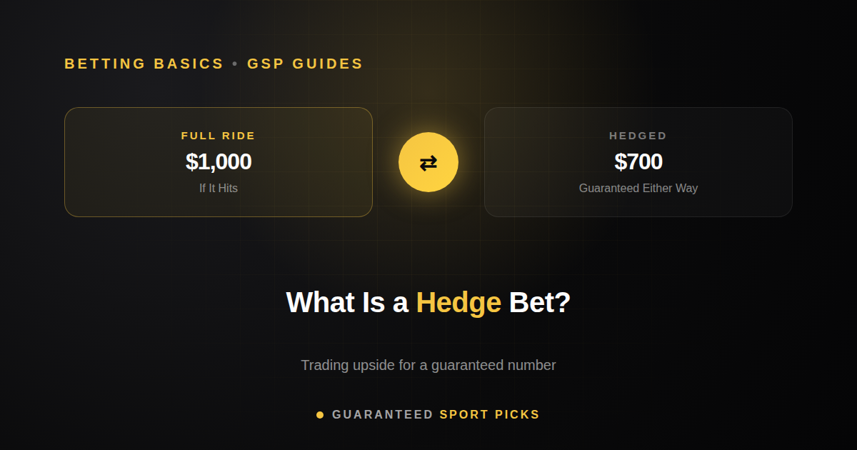 What Is a Hedge Bet?