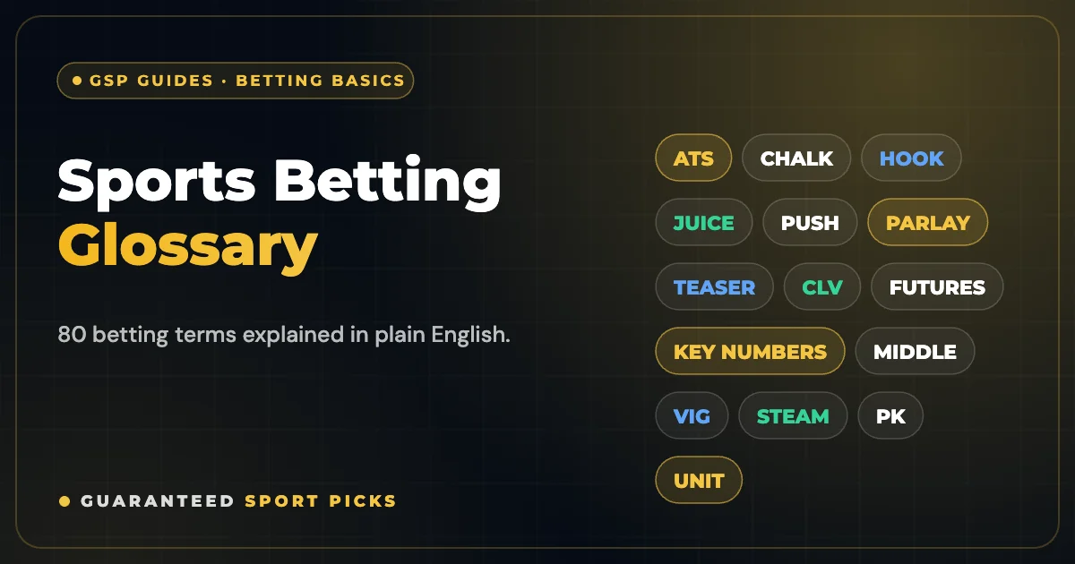 Sports Betting Glossary: 80 Betting Terms Explained in Plain English