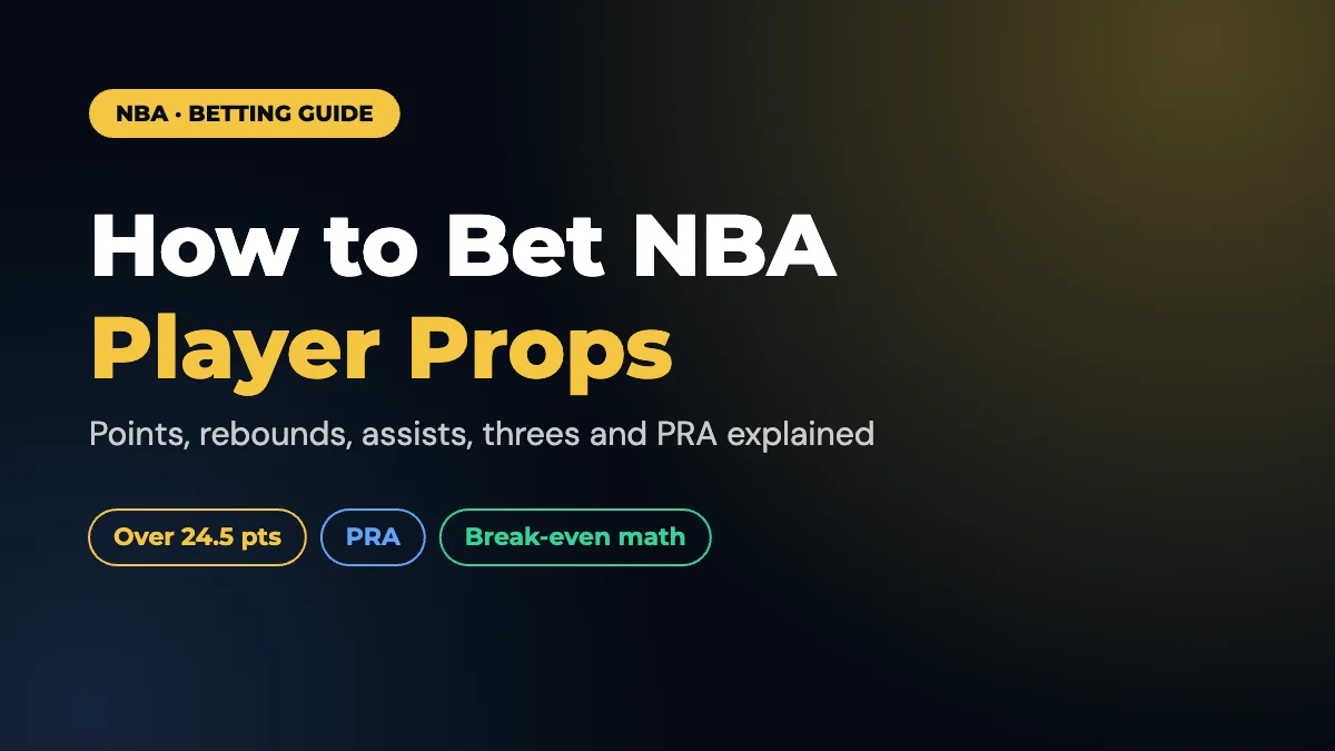 How to bet NBA player props guide graphic