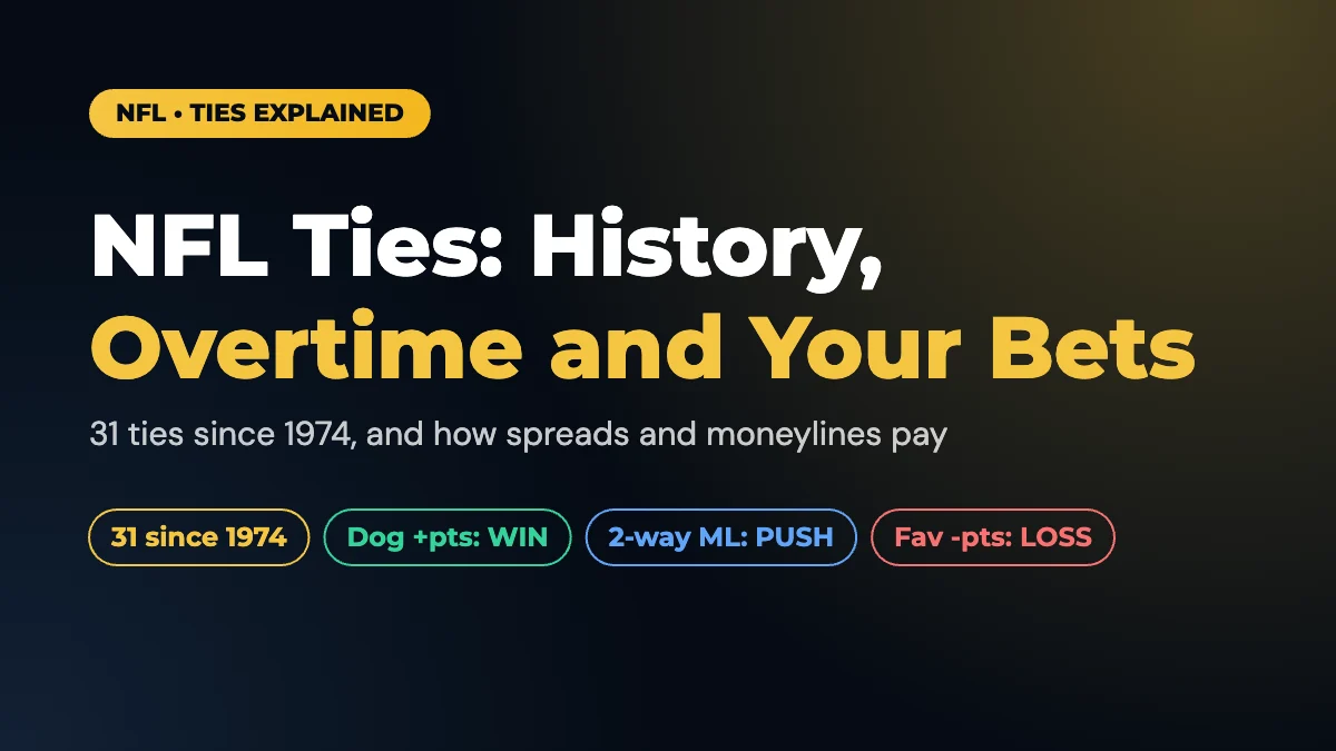 NFL Ties: How Many in History, Overtime Rules and What Happens to Your Bet
