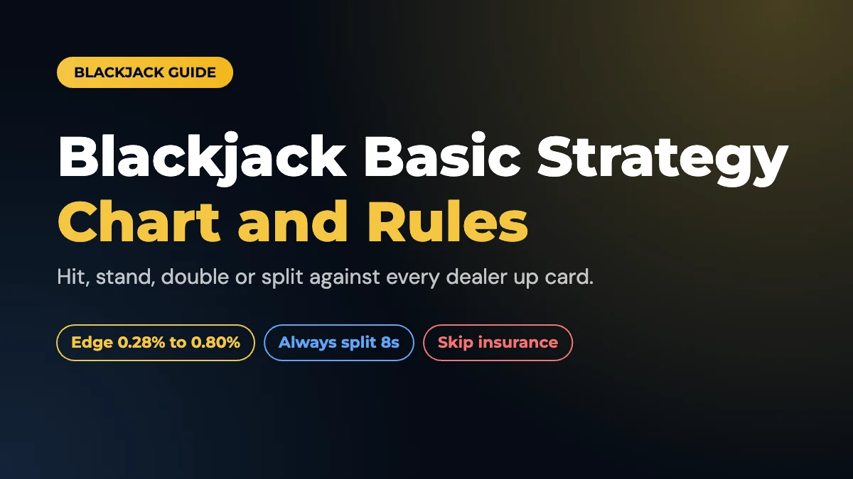 Blackjack Basic Strategy Chart: When to Hit, Stand, Double and Split