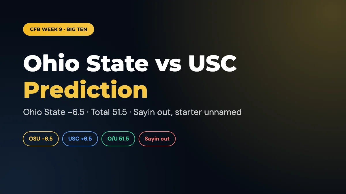 Ohio State vs USC Prediction and Odds: College Football Week 9 at the Coliseum