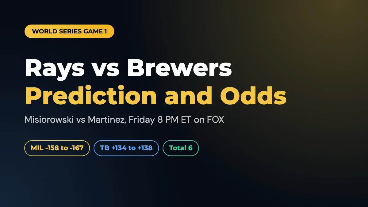 Rays vs Brewers Prediction: World Series Game 1 Odds and Pitching Matchup