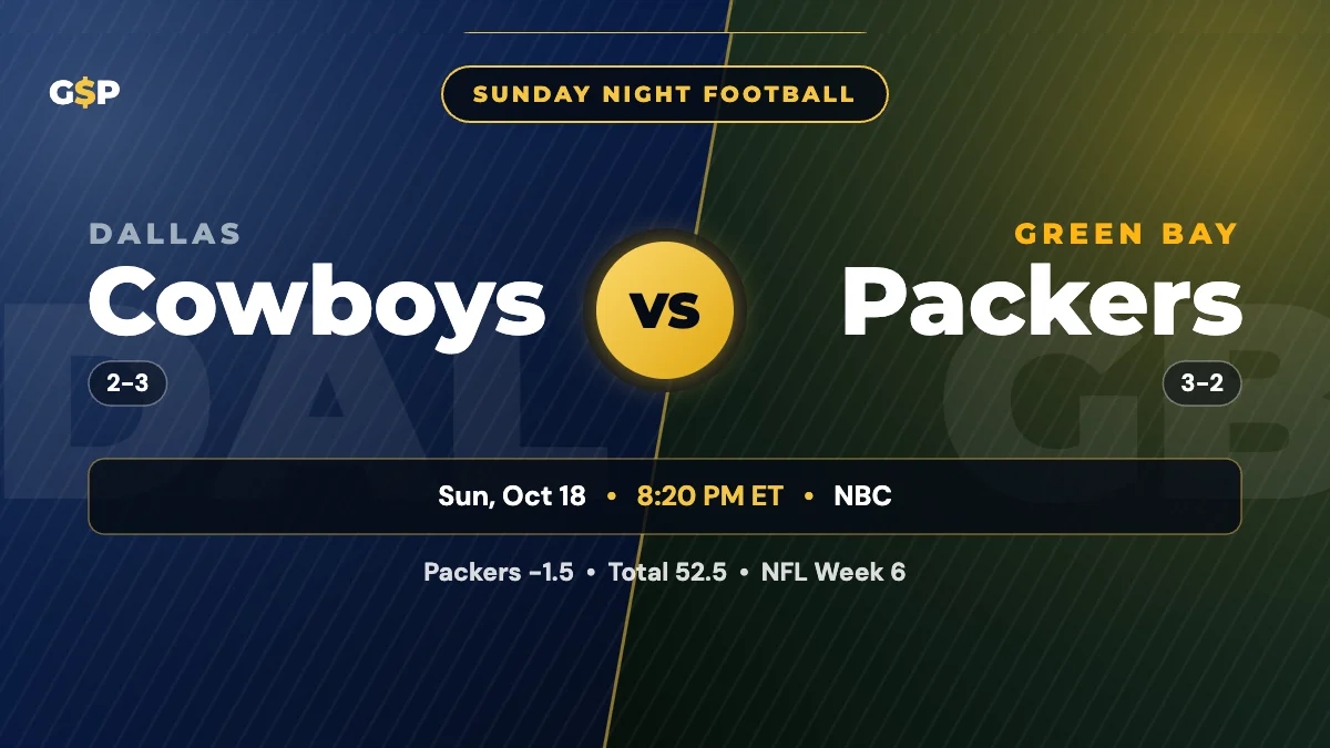 Cowboys vs Packers Prediction and Odds: Sunday Night Football at Lambeau
