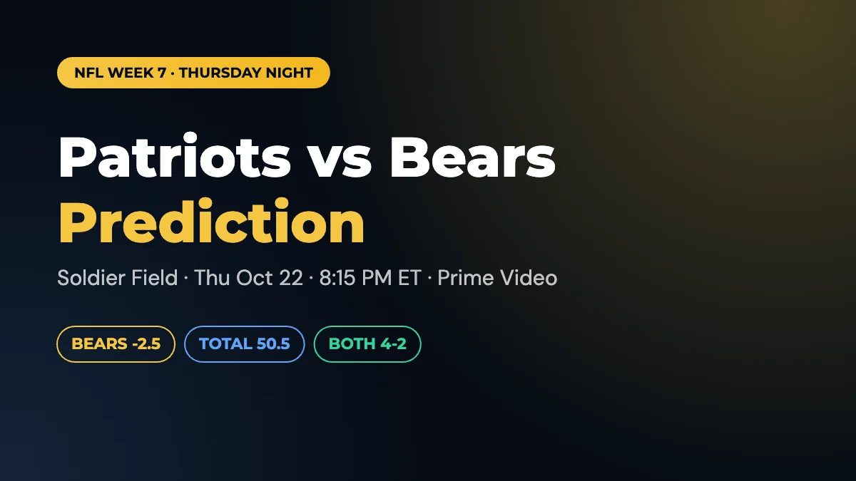 Patriots vs. Bears Prediction: Thursday Night Football Odds, Spread and Implied Score