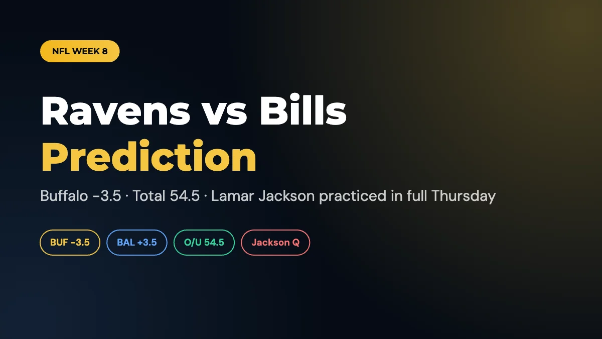 Ravens vs Bills Prediction: Week 8 Odds, Picks and Preview